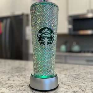 Crystal rhinestone covered tumbler